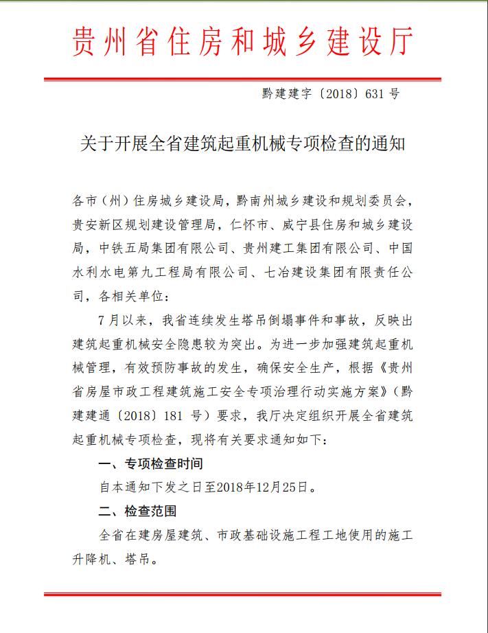 关于开展全省建筑起重机械专项检查的通知1.jpg