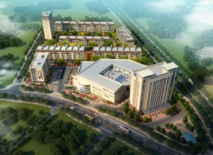 普安县东方新城城市综合体项目,建筑面积26527.27平方米。